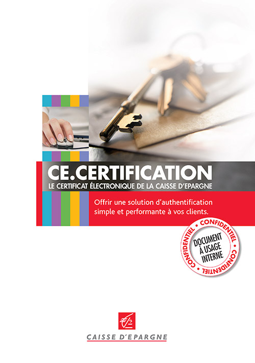 Plaquette Ce Certification de la Caisse d'Epargne